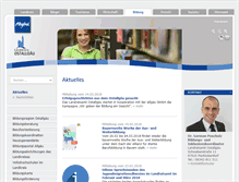 Tablet Screenshot of bildung-ostallgaeu.de